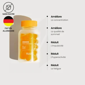 Naali Zenkids Tdah Au Safran Gommes B/90