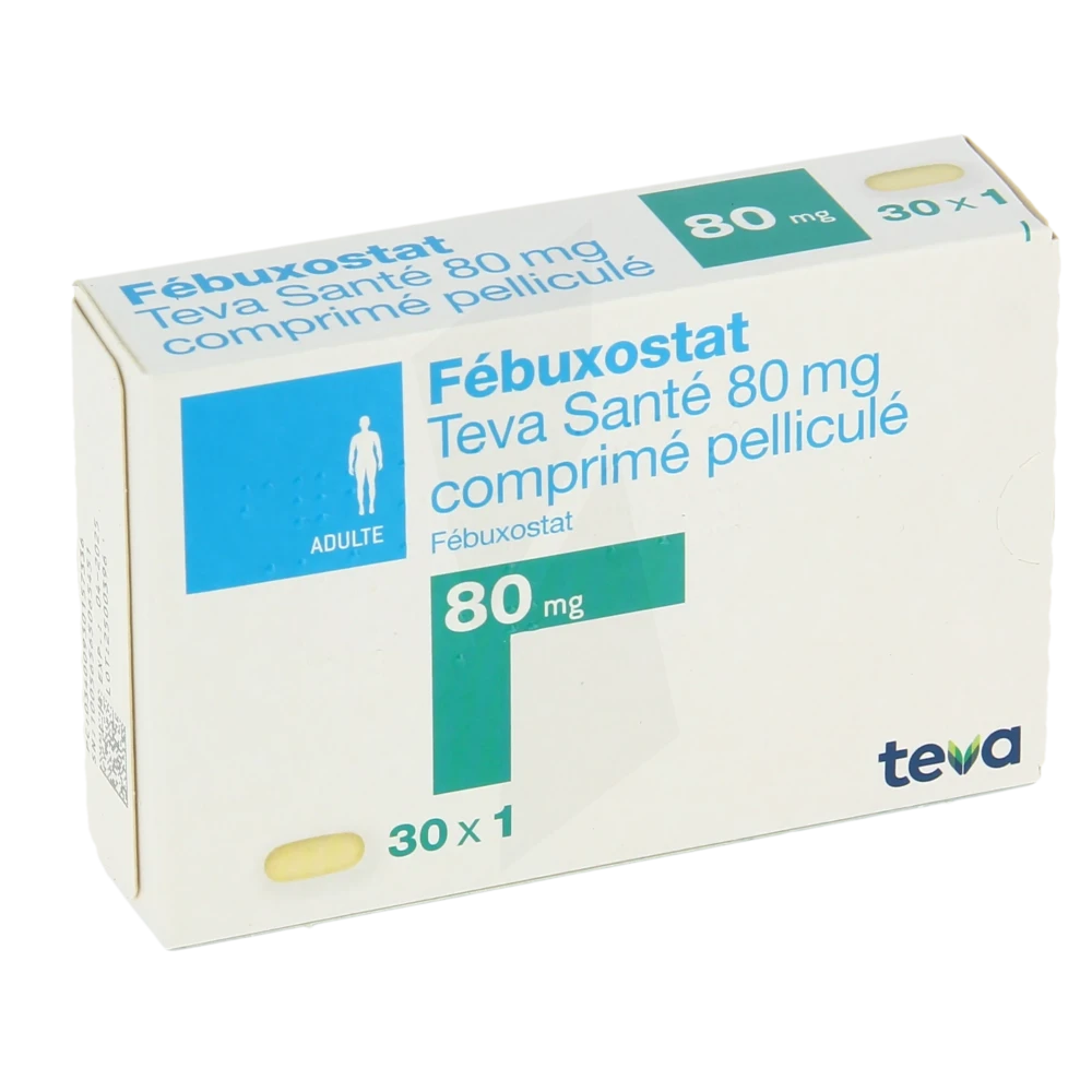 Febuxostat Teva Sante 80 Mg, Comprimé Pelliculé