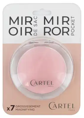 Miroir De Sac Rond Rose - 9cm - X7 à Ris-Orangis