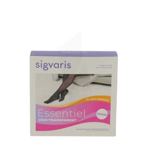 Sigvaris Essentiel Semi-transparent Chaussettes  Femme Classe 2 Naturel Small Normal