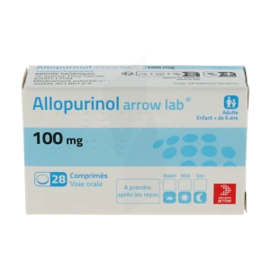 Allopurinol Arrow Lab 100 Mg, Comprimé