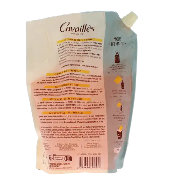 Rogé Cavaillès Gel Surgras Bain Et Douche L'original Eco-recharge De 1 L