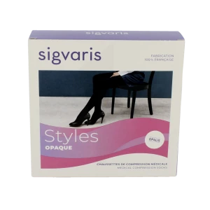 Sigvaris Styles Opaque Chaussettes  Femme Classe 2 Noir Medium Normal