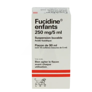 Fucidine Enfants 250 Mg/5 Ml, Suspension Buvable En Flacon