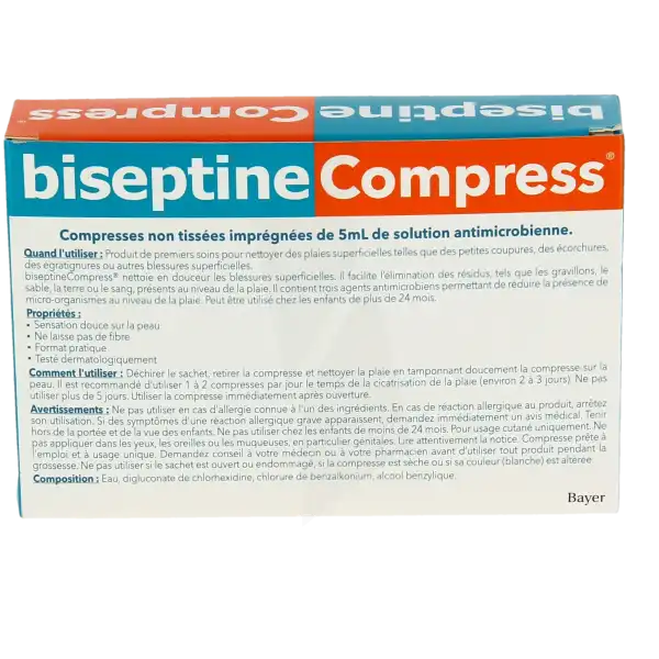 Biseptinecompress Compressses Impregnees, Bt 8