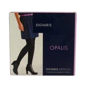Sigvaris Opalis Chaussette Classe 2 Noir Normal Xl