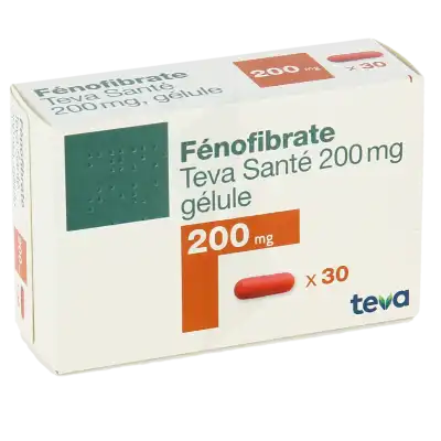 FENOFIBRATE TEVA SANTE 200 mg, gélule