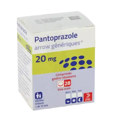 PANTOPRAZOLE ARROW GENERIQUES 20 mg, comprimé gastro-résistant