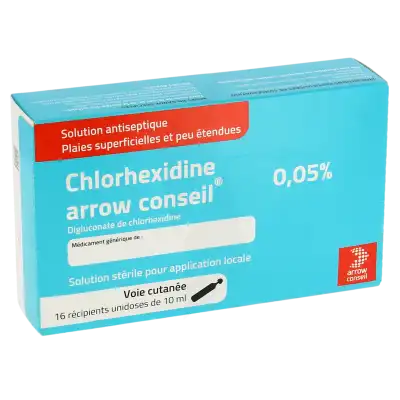Chlorhexidine Arrow Conseil 0,05 %, Solution Pour Application Locale En Récipient Unidose à Saint-Médard-en-Jalles