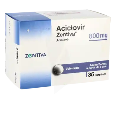 Aciclovir Zentiva 800 Mg, Comprimé à Bordeaux