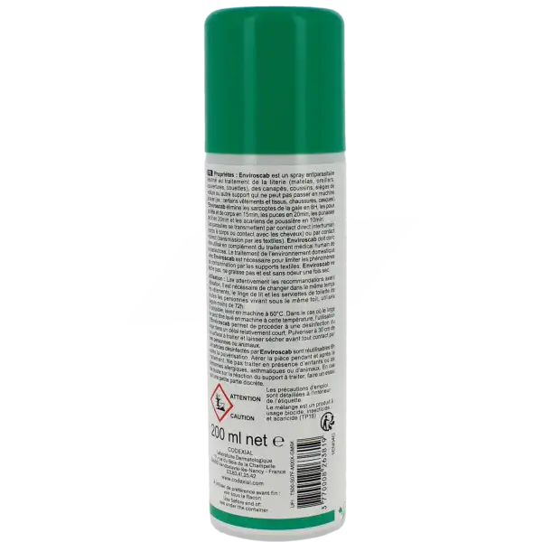 Codexial Enviroscab Spray Antiparasitaire Fl/200ml