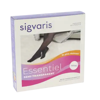 Sigvaris Essentiel Semi-transparent Bas Auto-fixants  Femme Classe 3 Dune Medium Normal à JOINVILLE-LE-PONT