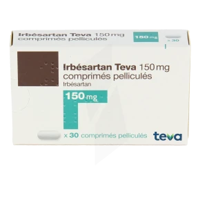Irbesartan Teva 150 Mg, Comprimé Pelliculé