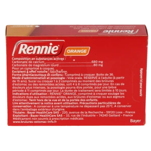 Rennie Orange, Comprimé à Croquer