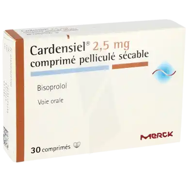 Cardensiel 2,5 Mg, Comprimé Pelliculé Sécable à LE LAVANDOU