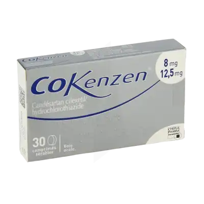 COKENZEN 8 mg/12,5 mg, comprimé sécable