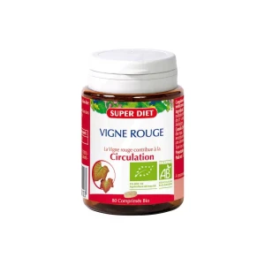 Superdiet Vigne Rouge Bio 380mg Comprimés B/80