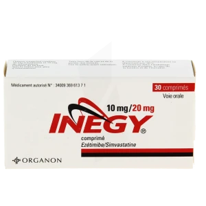 Inegy 10 Mg/20 Mg, Comprimé