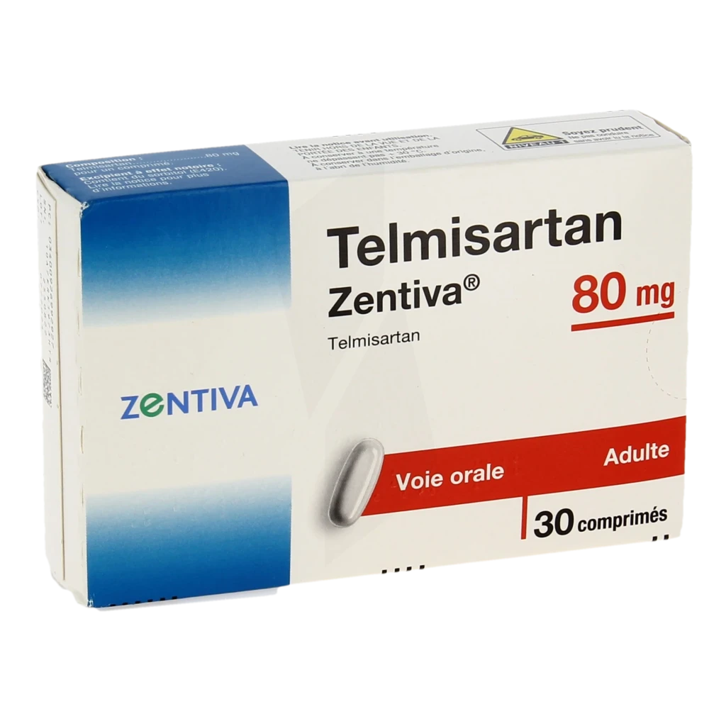 Telmisartan Zentiva 80 Mg, Comprimé