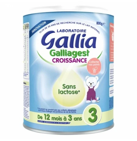 Pharmacie Lafitte - Parapharmacie Gallia Galliagest Croissance Sans Lactose  Lait En Poudre B/800g - BOUILLARGUES