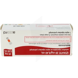 Izixate 20 Mg/0,40 Ml, Solution Injectable En Stylo Injecteur Prérempli