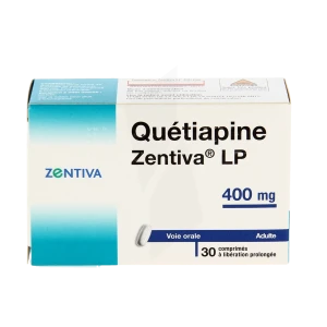 Quetiapine Zentiva Lp 400 Mg, Comprimé à Libération Prolongée