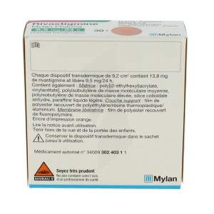 Rivastigmine Viatris 9,5 Mg/24 Heures, Dispositif Transdermique