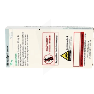 Benazepril Arrow 10 Mg, Comprimé Pelliculé Sécable