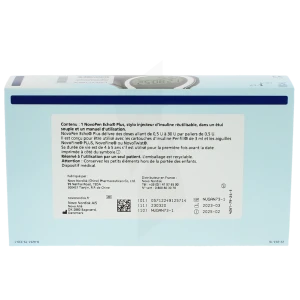 Novopen Echo Plus Stylo Injecteur Insuline Réutilisable Blue