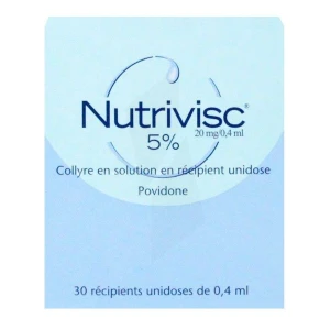 Nutrivisc 5 % (20 Mg/0,4 Ml) Collyre Sol En Récipient Unidose 30unidoses/0,4ml