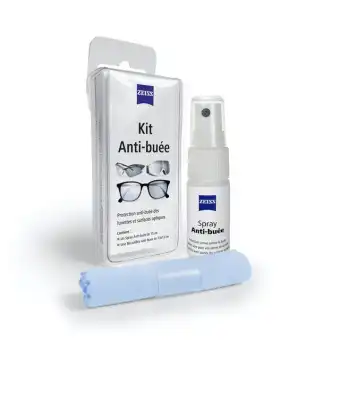 Zeiss Kit Spray Antibuée Fl/15ml + Tissu Microfibres à Libourne