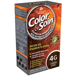 Acheter COLOR&SOIN Kit coloration permanente 4G châtain doré à Fontenay-sous-Bois