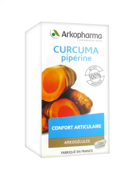 Arkogelules Curcuma Pipérine Gélules Fl/150