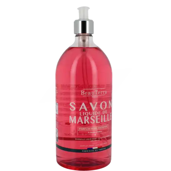 Beauterra - Savon De Marseille Liquide - Rose Ancienne - 1l