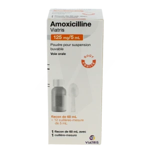 Amoxicilline Viatris 125 Mg/5 Ml, Poudre Pour Suspension Buvable