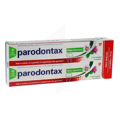 Parodontax Herbal Sensation Dentifrice 2 Tubes De 75 Ml à TOULOUSE