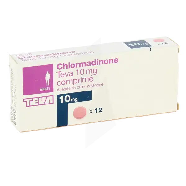 Chlormadinone Teva 10 Mg, Comprimé