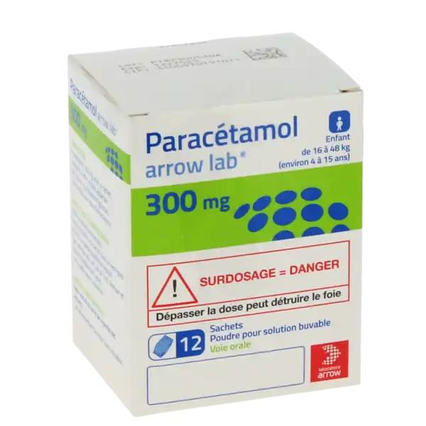 Paracetamol Arrow Lab 300 Mg, Poudre Pour Solution Buvable