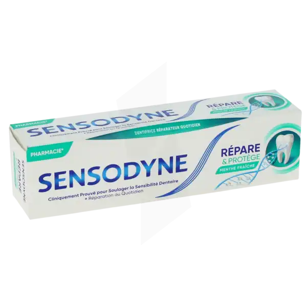 Sensodyne Répare & Protège Pâte Dentifrice Menthe Fraîche 75 Ml