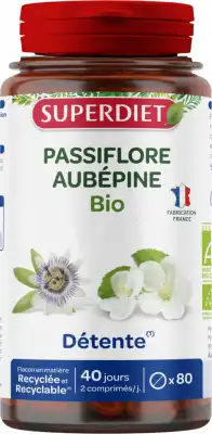 Superdiet Aubépine Passiflore Bio Comprimés B/80 à Bouc-Bel-Air