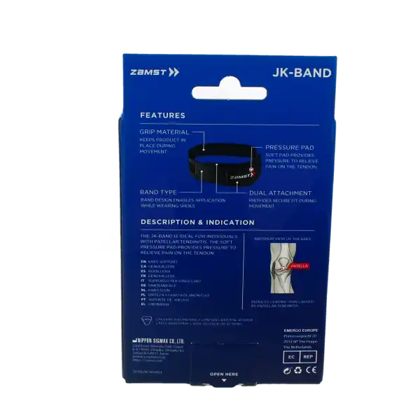 Zamst Jk-band Genouillère Velcro Compression Zone M