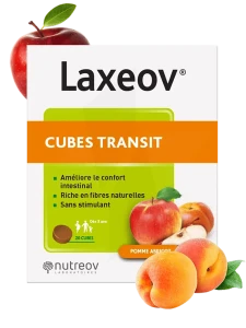 Nutreov Laxeov Cube Pomme Abricot Régulation Transit B/20/10g