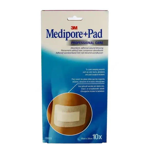 Medipore + Pad, 10 Cm X 20 Cm, Bt 10