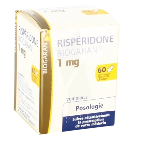 Risperidone Biogaran 1 Mg, Comprimé Pelliculé Sécable