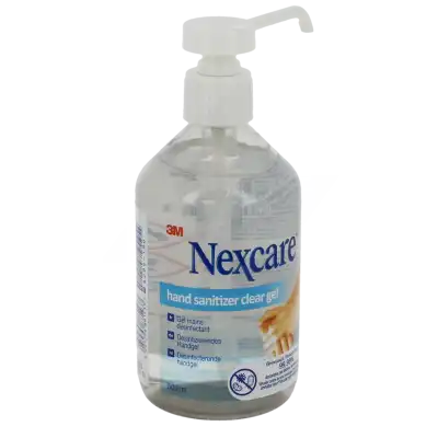 Nexcare Gel Désinfectant Mains Transparent Fl/500ml à Beaujeu-Saint-Vallier-Pierrejux-et-Quitteur