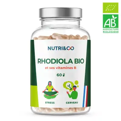 Nutri&co Rhodiola Bio Gélules B/60 à Crocq