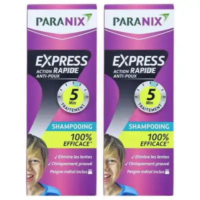 Paranix Express 5min Shampooing Antipoux 2fl/300ml+peigne à Belfort