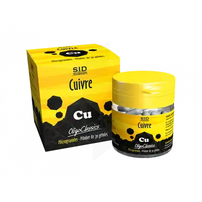 Sid Nutrition Oligoclassics Cuivre Gélules B/30 à LE PIAN MEDOC