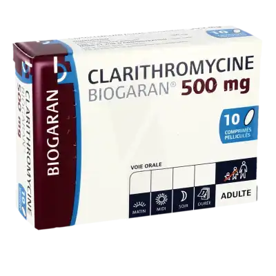 Clarithromycine Biogaran 250 Mg, Comprimé Pelliculé à Agen