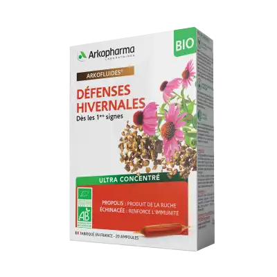 Arkofluide Bio Ultraextract Solution Buvable Défenses Hivernales 20 Ampoules/10ml à Mathay